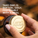 Solgar DHA Omega-3 91g vegetarian capsules with packaging