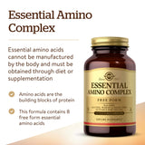 Solgar Essential Amino Complex 230g side view showing label