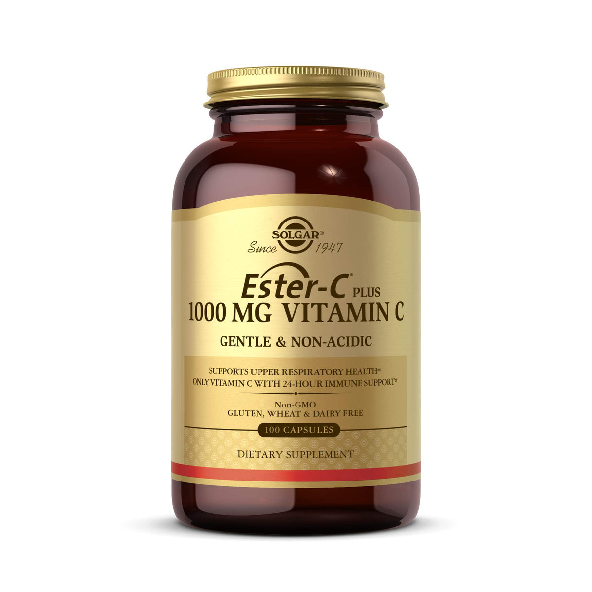 Solgar Ester-C Plus 1000 mg Vitamin C Capsules front view