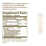 Solgar Ester-C Plus 1000 mg Vitamin C Capsules side view