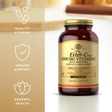 Solgar Ester-C Plus 1000 mg Vitamin C Tablets close-up of tablets