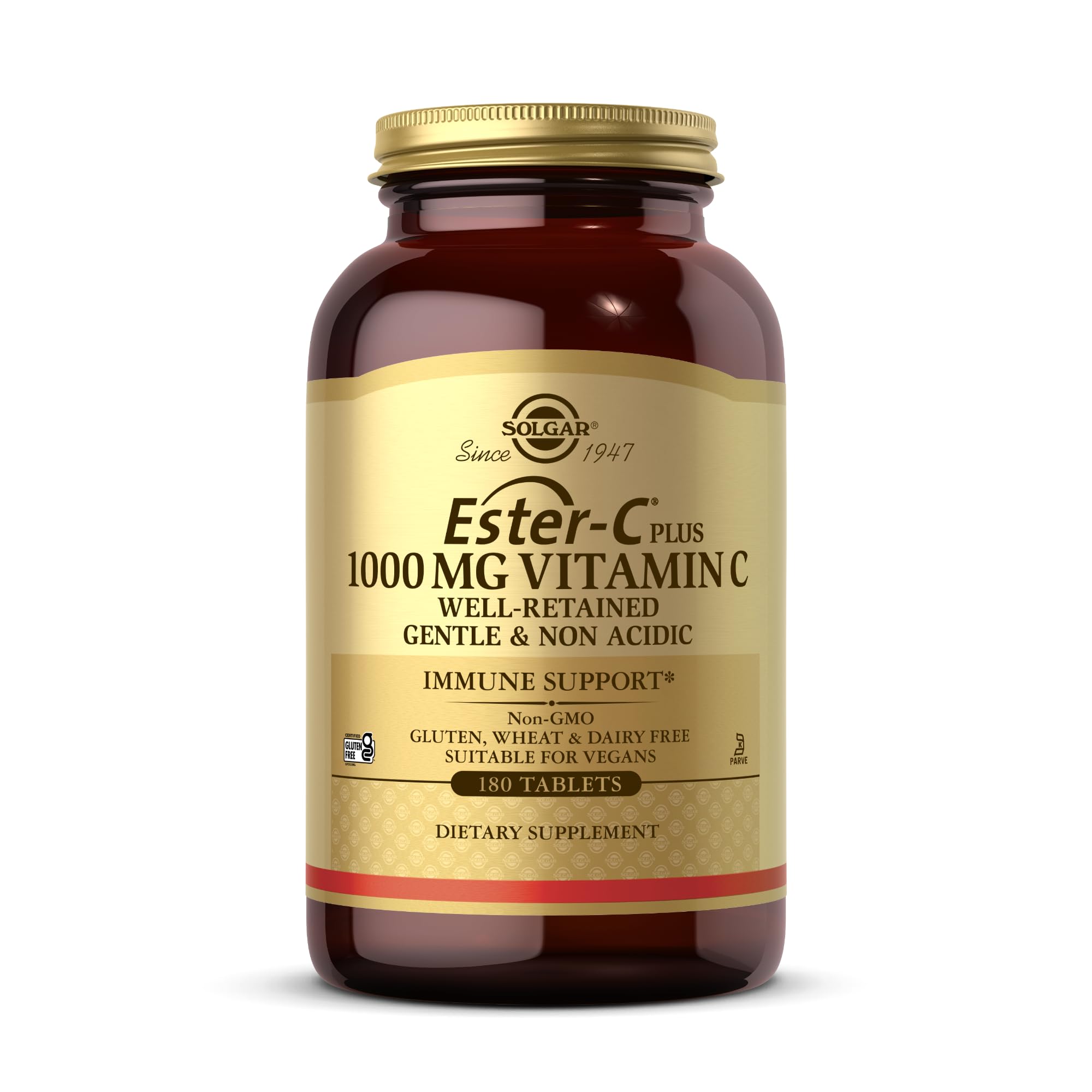 Solgar Ester-C Plus 1000 mg Vitamin C Tablets front view