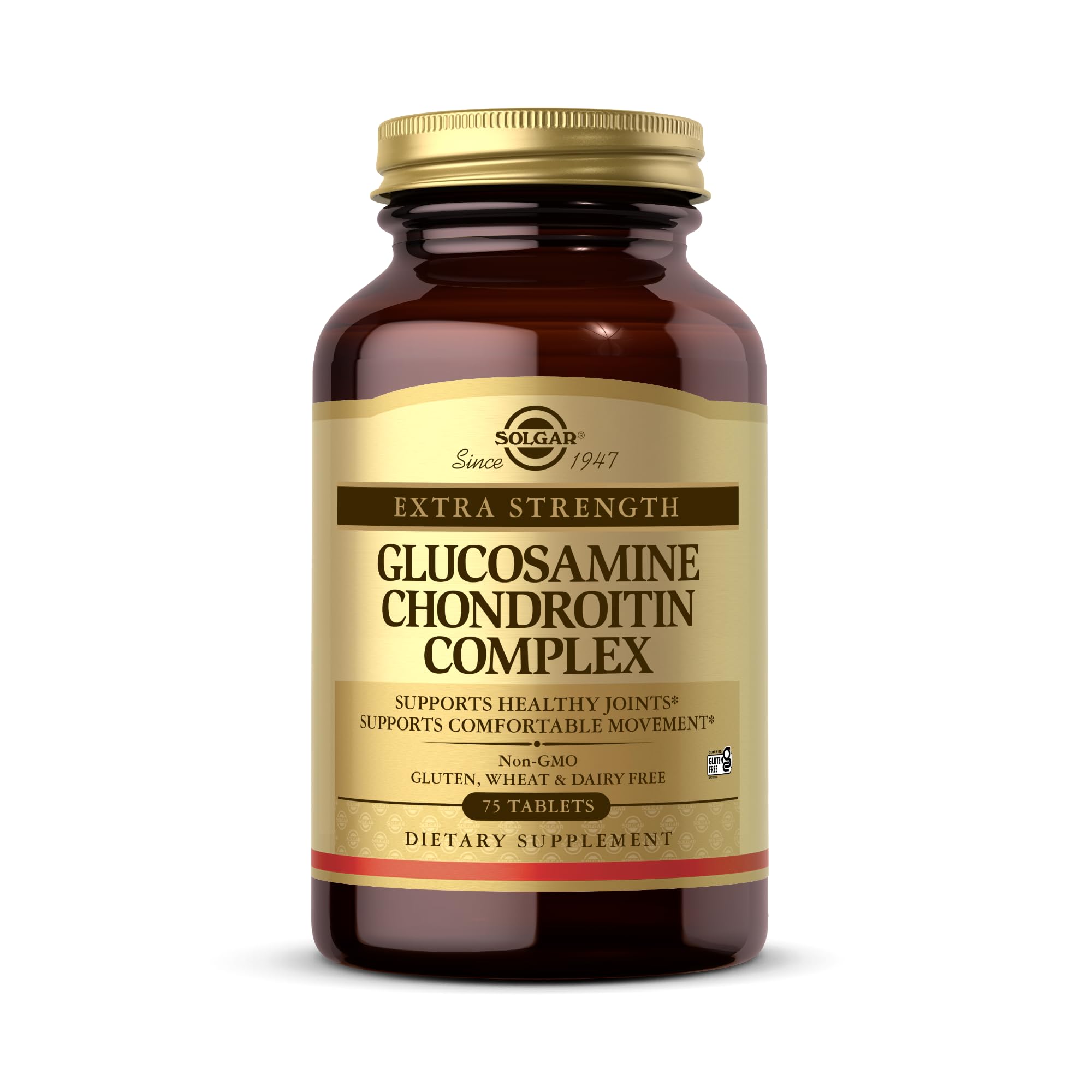 Solgar Extra Strength Glucosamine Chondroitin Complex Tablets front view