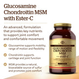 Solgar Extra Strength Glucosamine Chondroitin MSM 318g side view