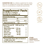 Solgar Flaxseed Oil 1250mg soft gel close-up