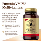Solgar Formula VM-75 Multivitamin and Mineral Supplement capsule close-up