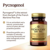 Solgar French Maritime Pine Bark Extract side view with label details