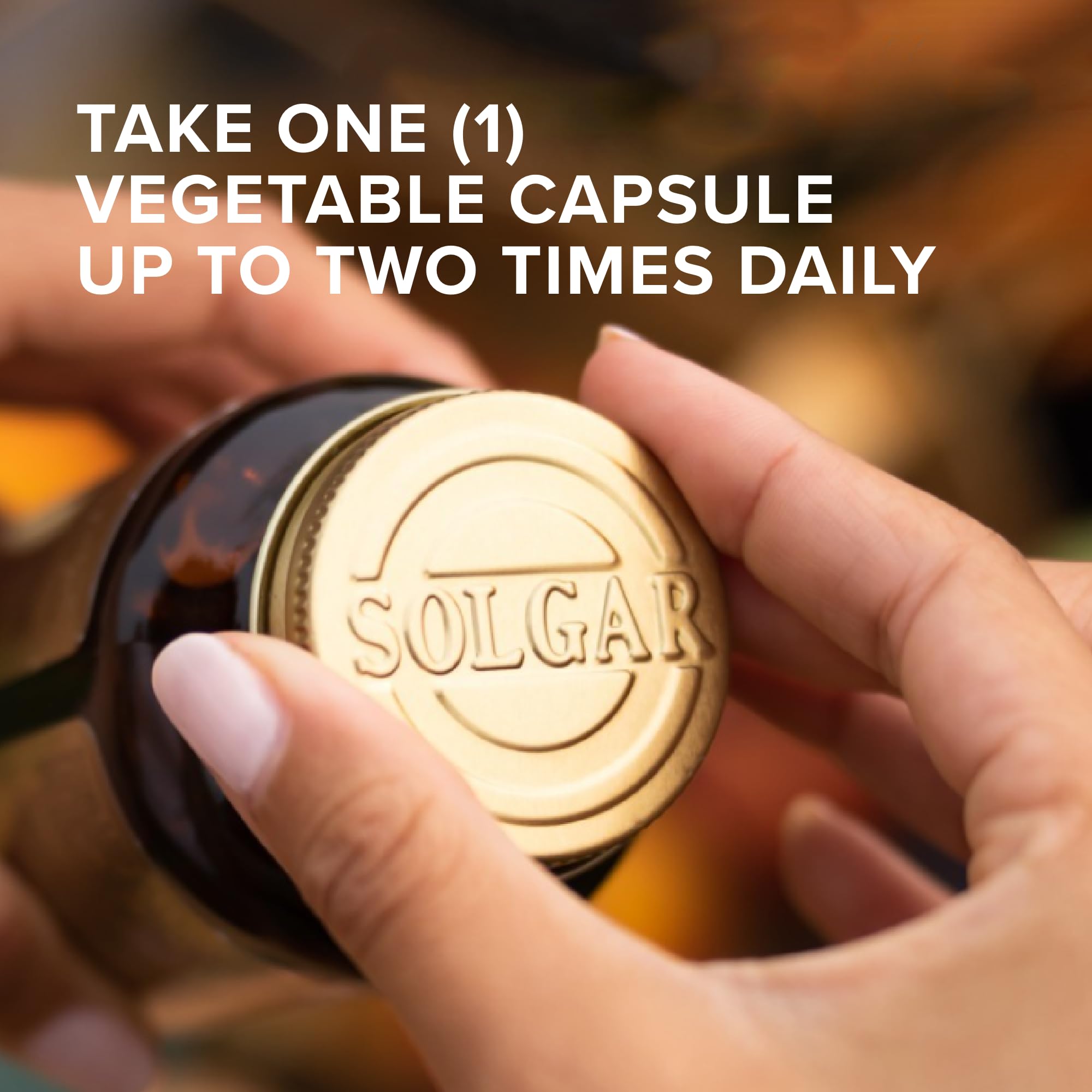 Solgar GABA Capsules packaging with ingredients list