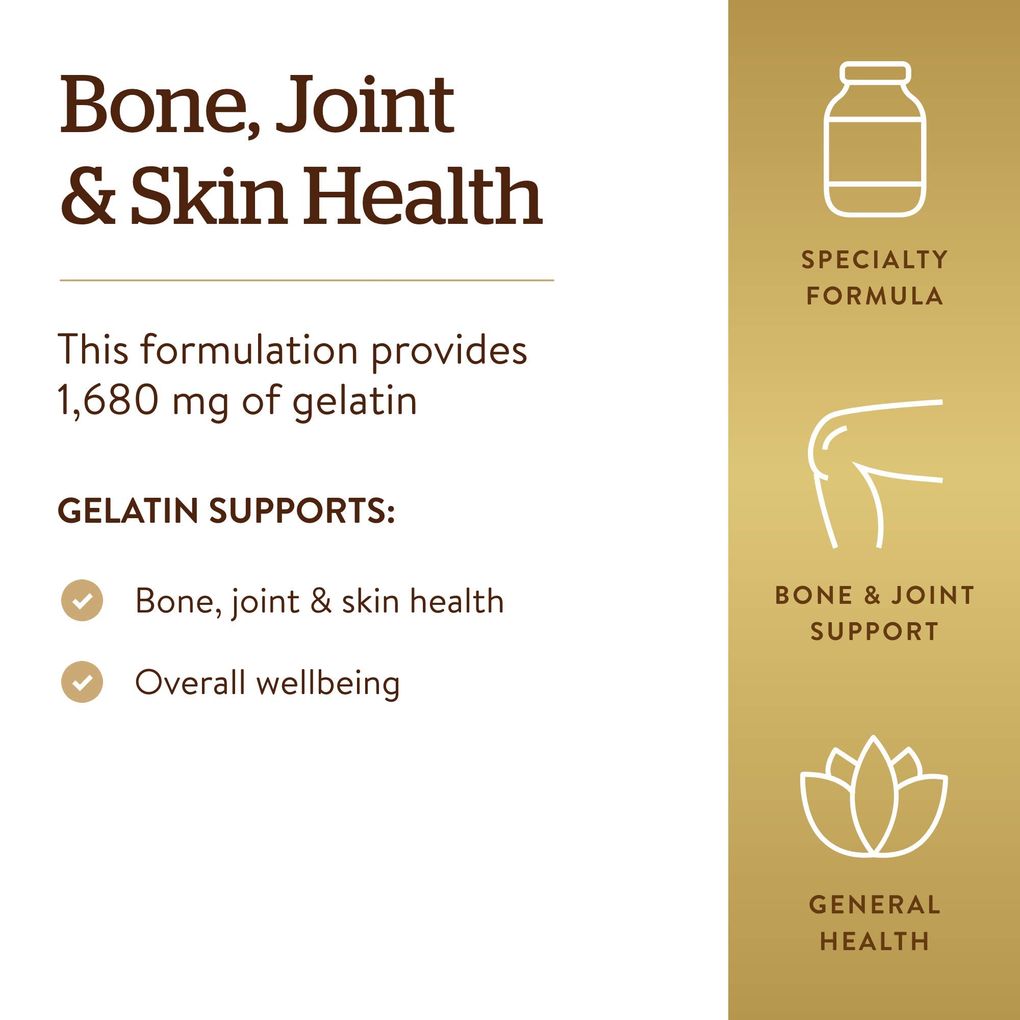 Solgar Gelatin Supplement 1680mg ingredient list