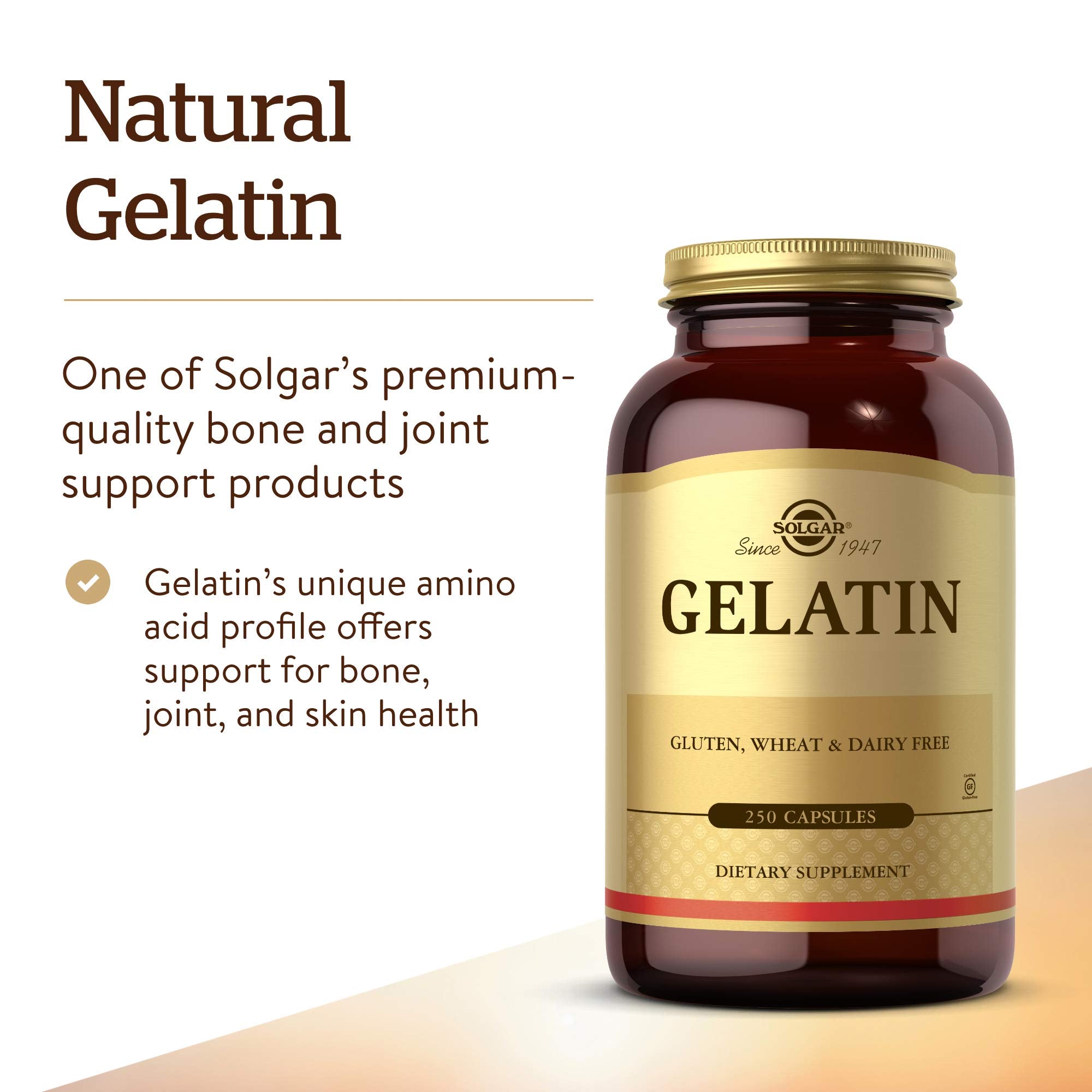 Solgar Gelatin Supplement 1680mg packaging