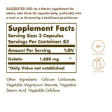 Solgar Gelatin Supplement 1680mg side view