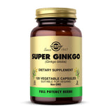 Solgar Ginkgo Biloba 60 Vegetable Capsules front view