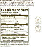 Solgar Glucosamine Chondroitin MSM 460g packaging on a table
