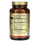 Solgar Glucosamine Chondroitin MSM supplement back view with ingredients