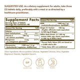 Solgar Glucosamine ingredients list on packaging