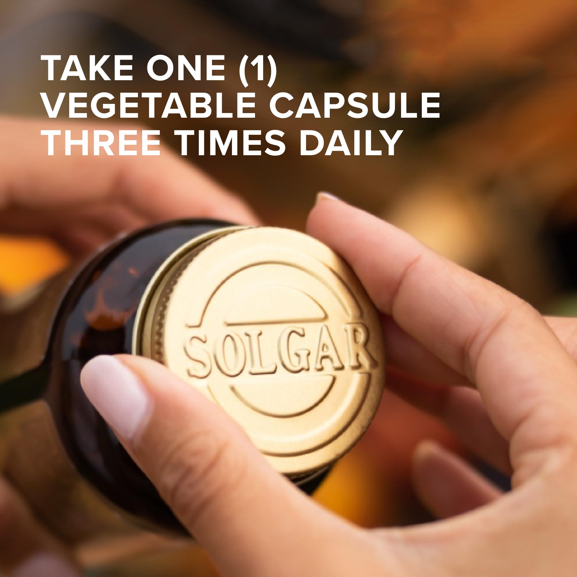 Solgar Herbal Supplement 227g side view with packaging details