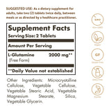 Solgar L-Glutamine 170g side view of packaging
