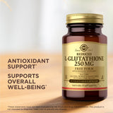 Solgar L-Glutamine 250mg supplement capsule close-up