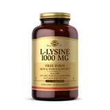 Solgar L-Lysine 1000mg Tablets front view with packaging