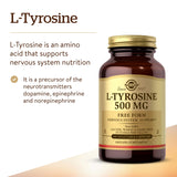 Solgar L-Tyrosine 500mg capsules packaging
