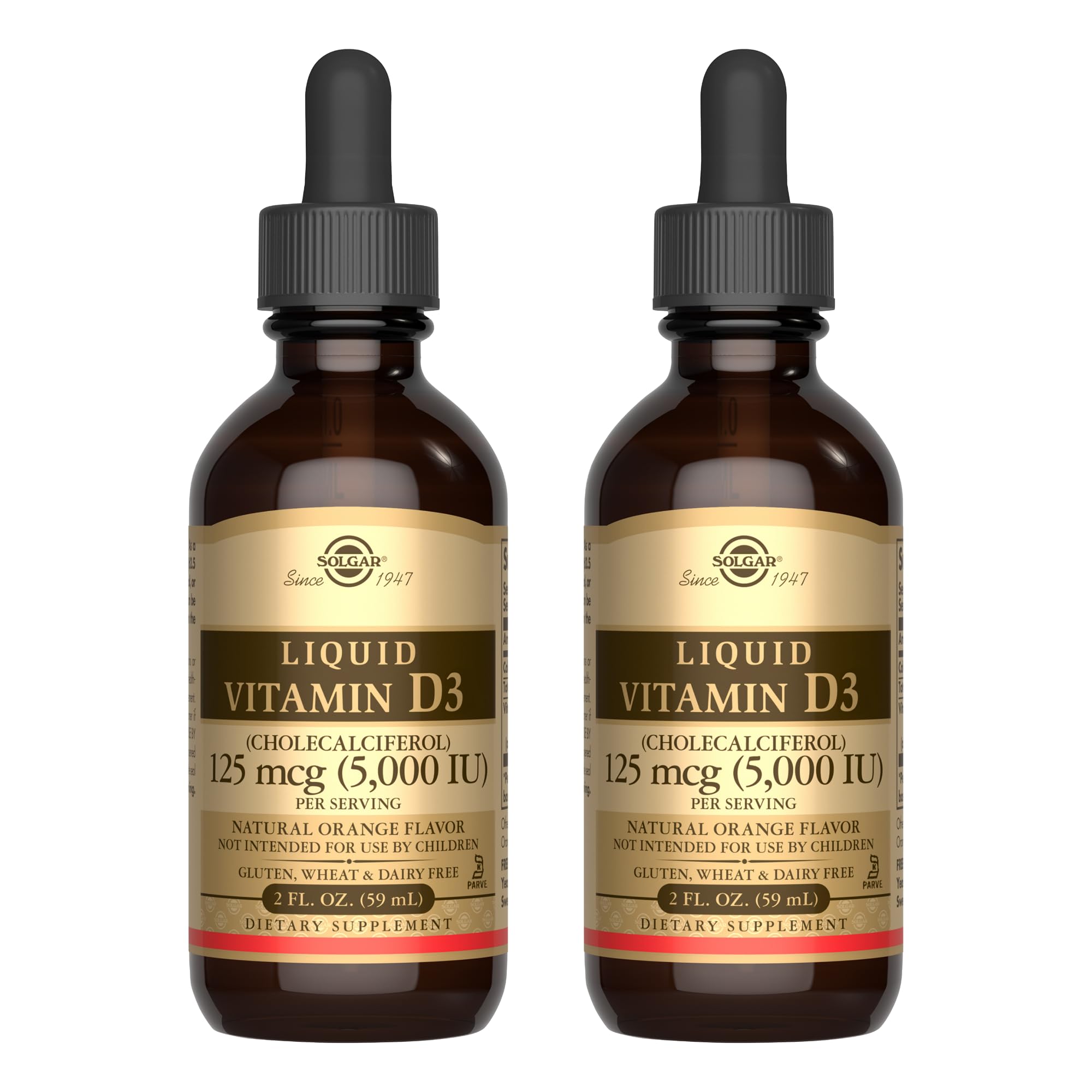 Solgar Liquid Vitamin D3 125 mcg bottle front view