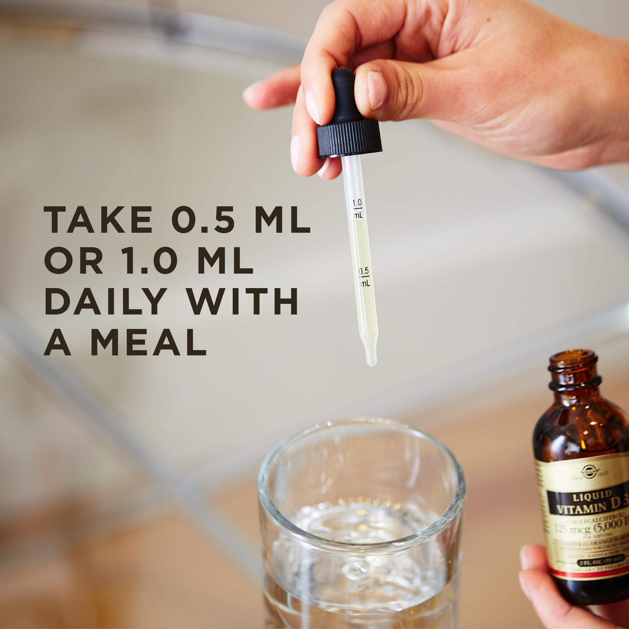 Solgar Liquid Vitamin D3 125 mcg liquid pour