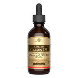 Solgar Liquid Vitamin D3 125 mcg orange flavour bottle front view