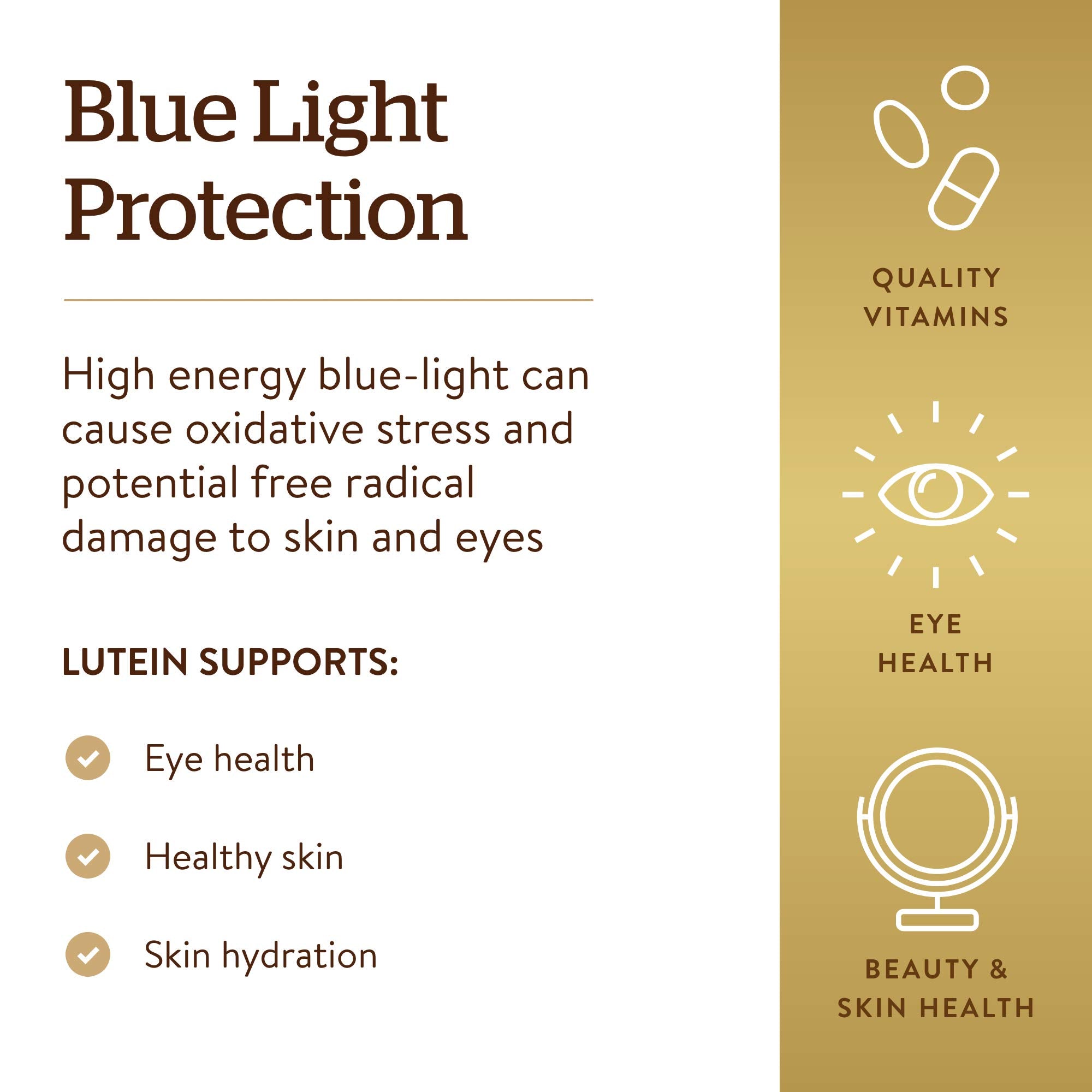 Solgar Lutein 40 mg supplement ingredients list