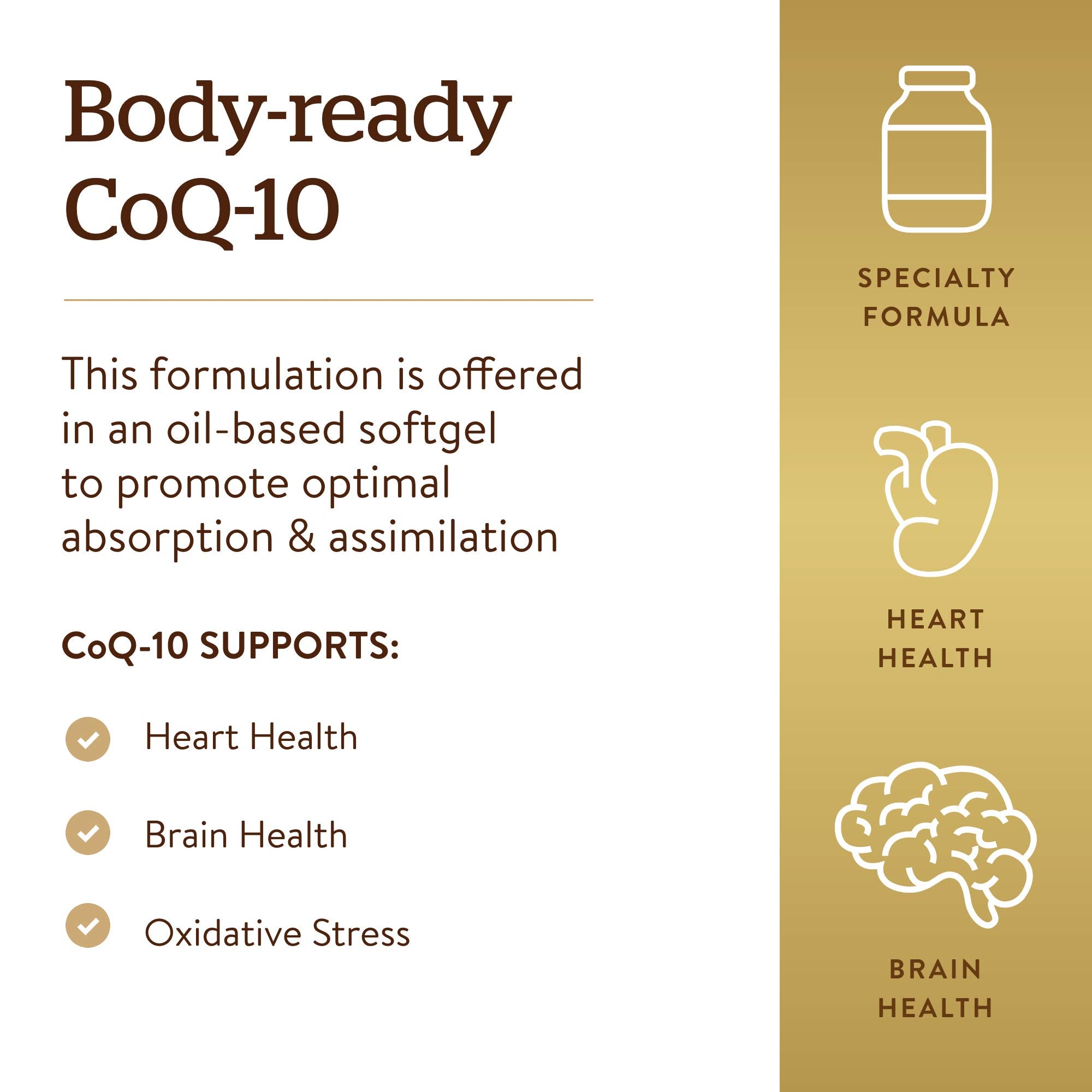 Solgar Megasorb CoQ-10 softgel ingredients list