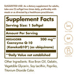 Solgar Megasorb CoQ-10 softgels showing capsules