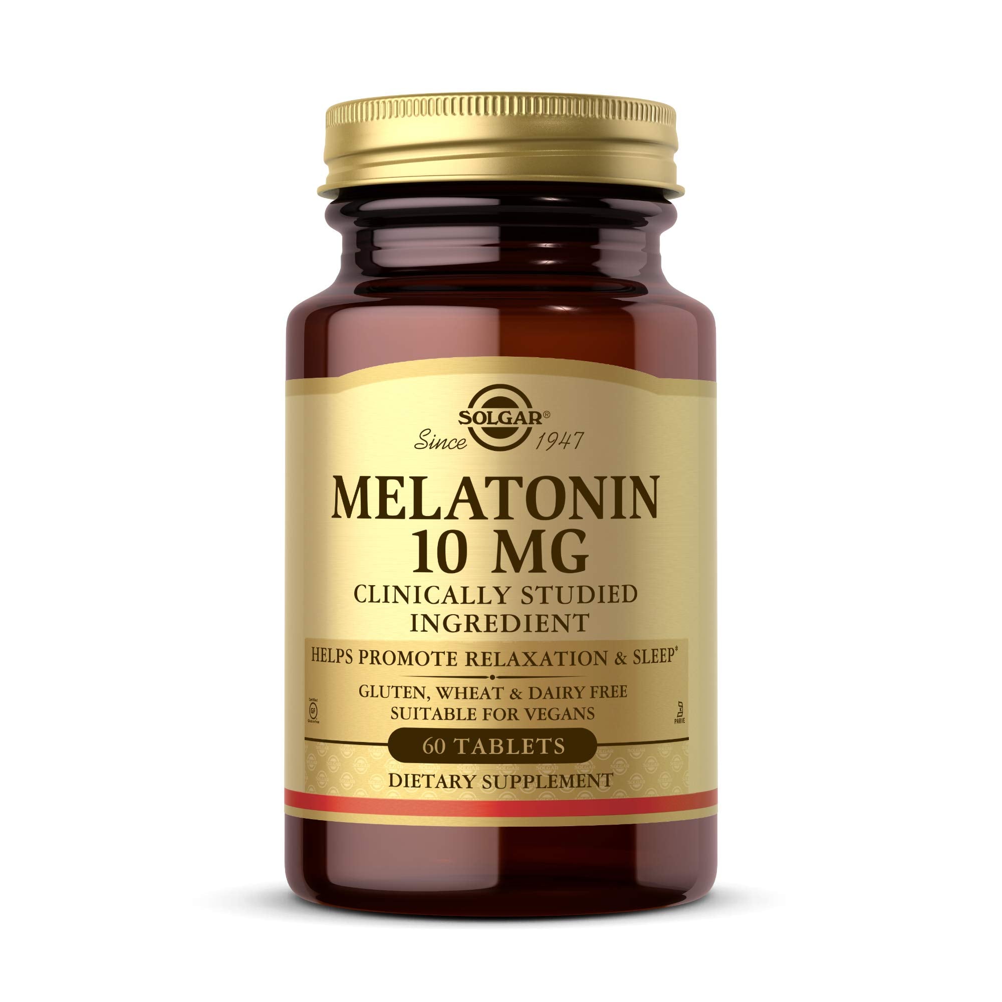 Solgar Melatonin 10mg 60 Tablets front view
