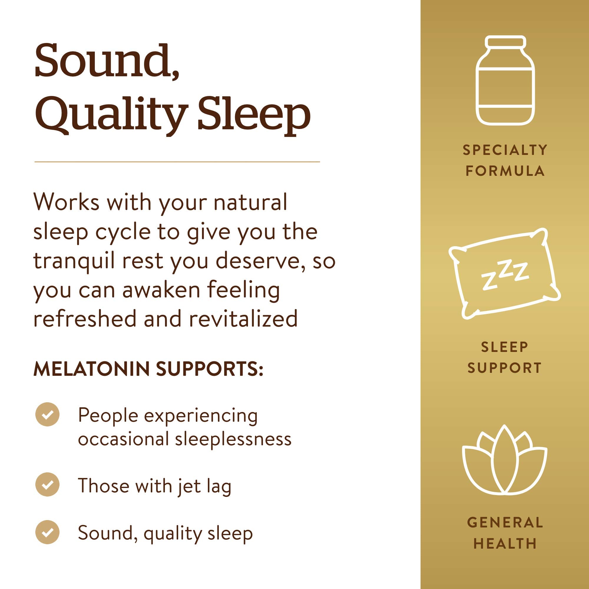 Solgar Melatonin 10mg 60 Tablets tablet close-up