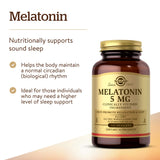 Solgar Melatonin 5 mg 120 nuggets side view