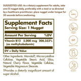 Solgar Methylcobalamin Vitamin B12 5000 mcg Nuggets packaging