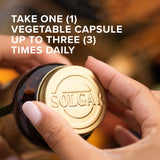Solgar Milk Thistle capsules with label details