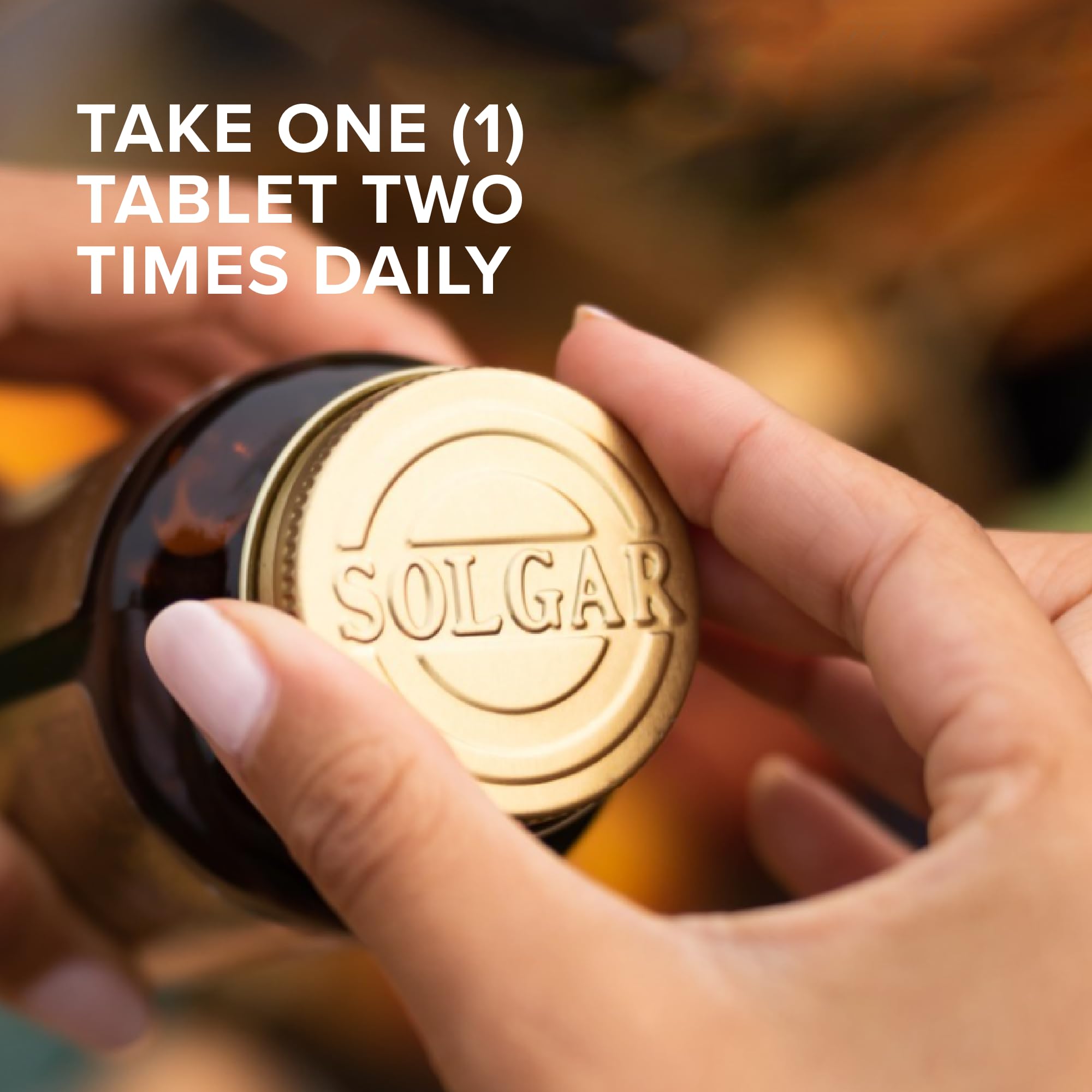 Solgar MSM Tablets 1000mg back view with ingredient list