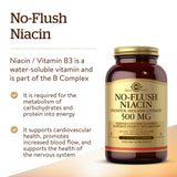 Solgar No-Flush Niacin 400mg capsules packaging