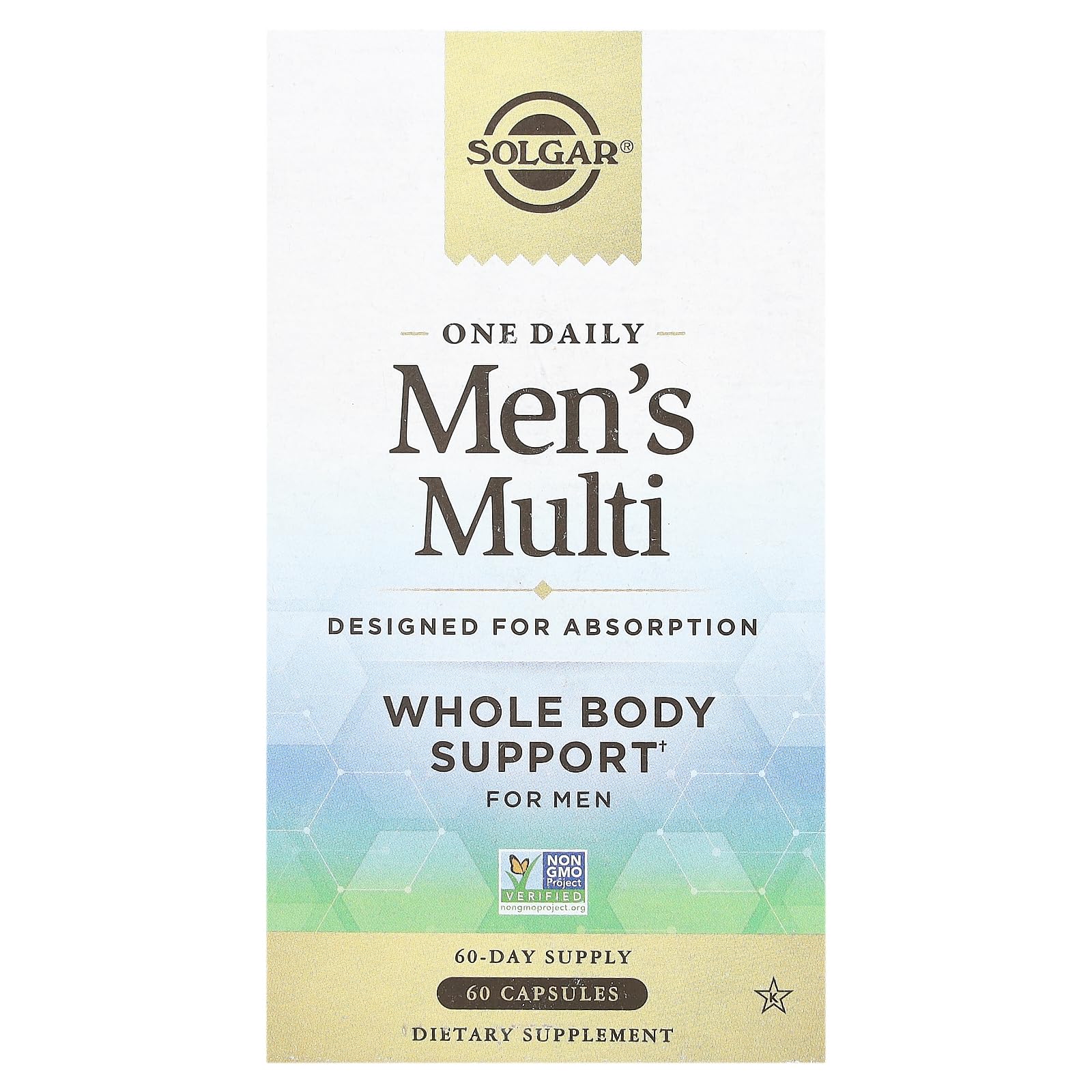 Solgar One Daily Men's Multi Vegan Multivitamin front view