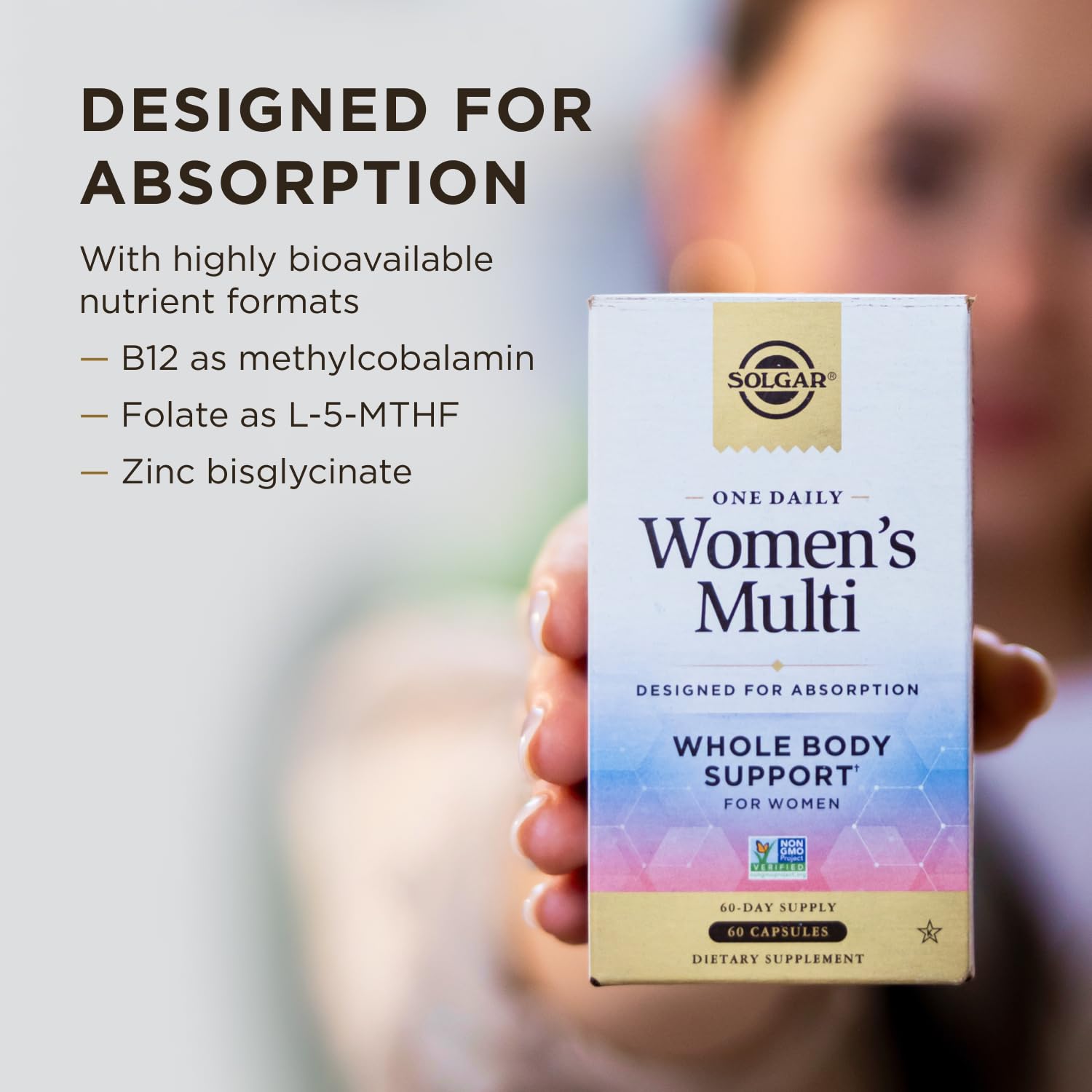 Solgar One Daily Women's Multi Vegan Multivitamin packaging