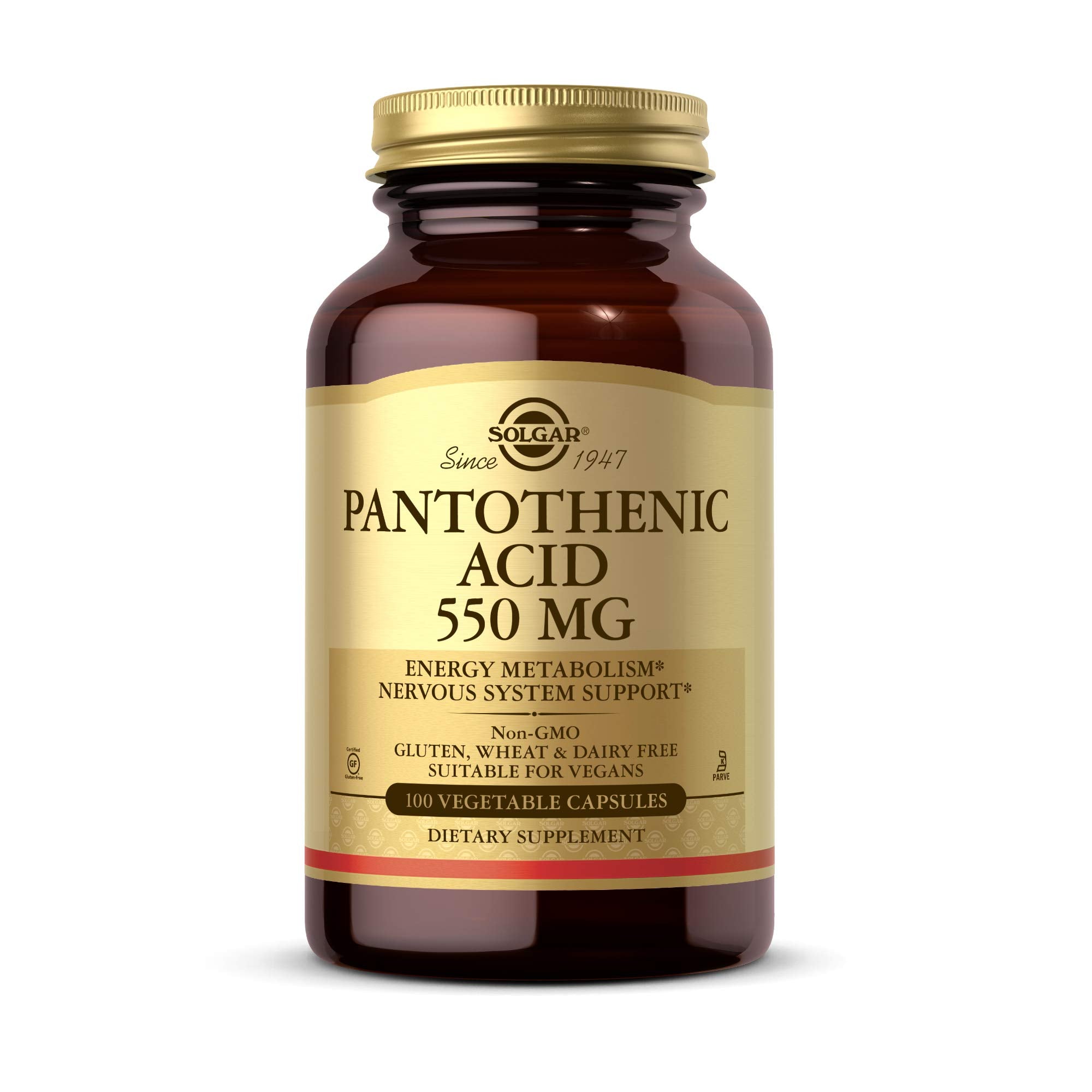 Solgar Pantothenic Acid B5 254g front view