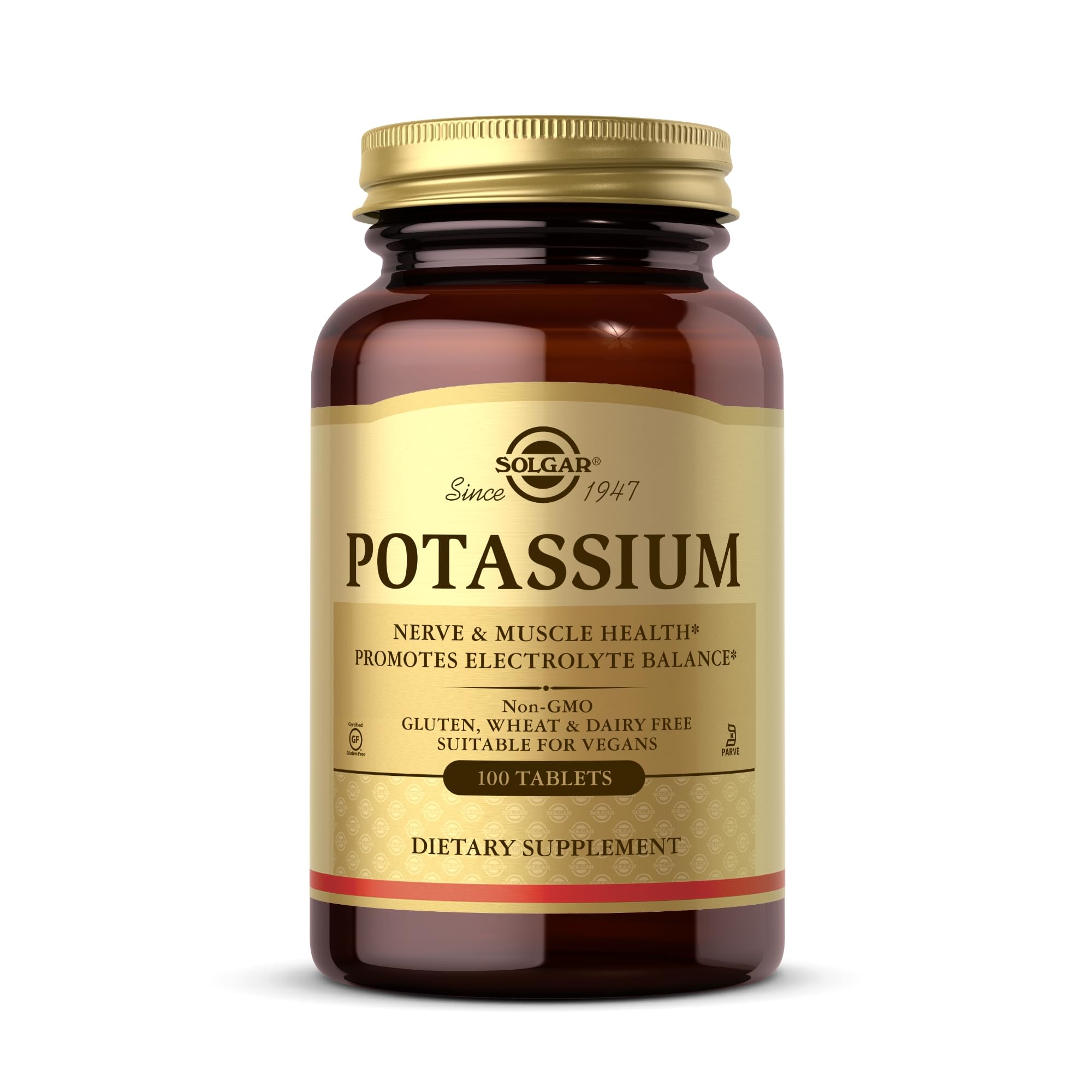 Solgar Potassium Supplement 230g front view with packaging