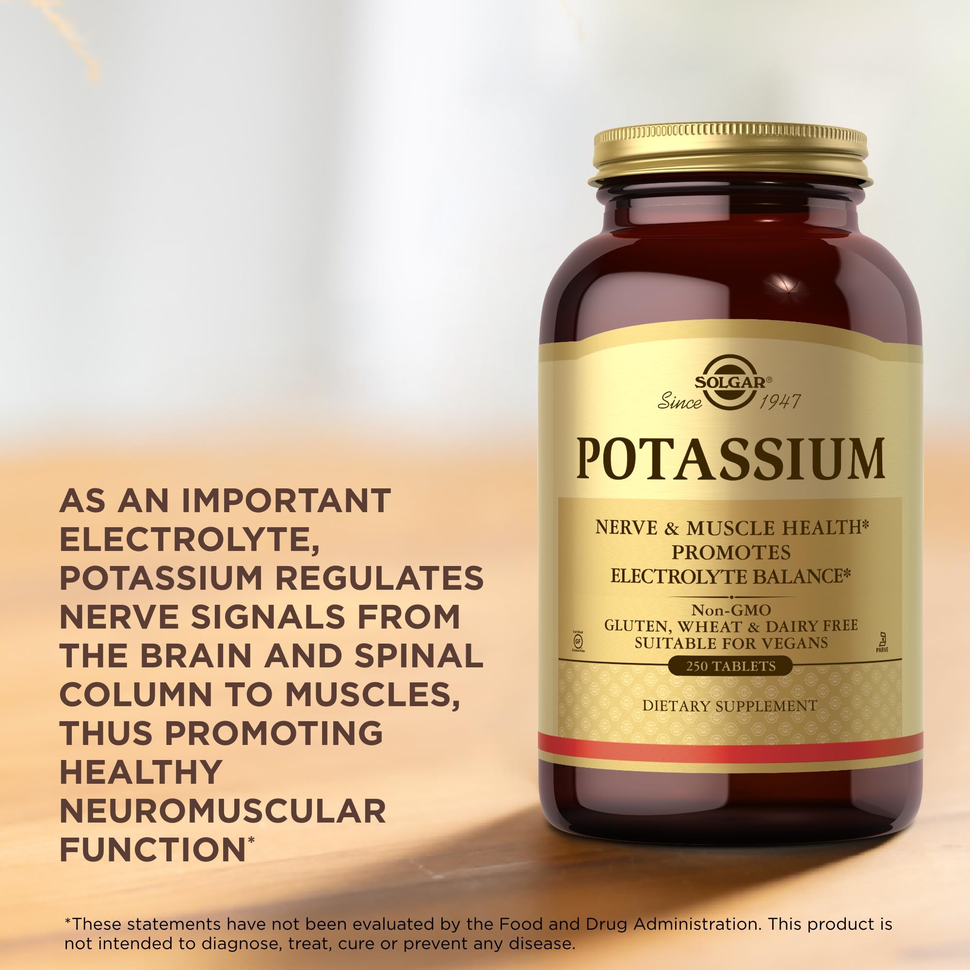 Solgar Potassium Supplement 481g ingredients list