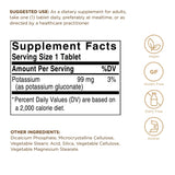 Solgar Potassium Supplement 481g side view