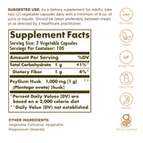 Solgar Psyllium Supplement 100g side view