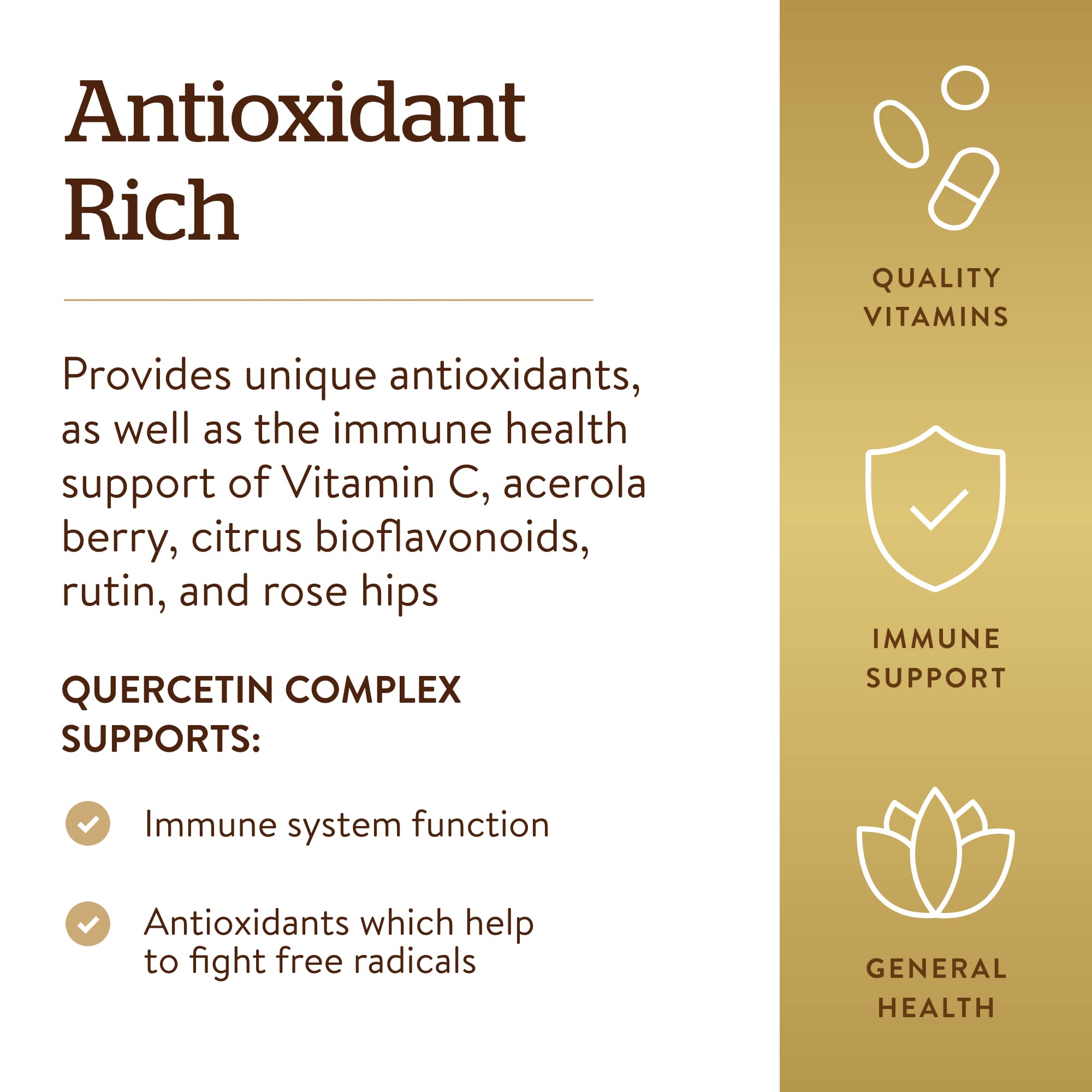 Solgar Quercetin Complex 181g capsules in a spoon