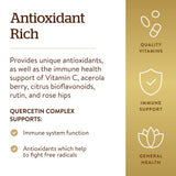 Solgar Quercetin Complex 181g capsules in a spoon
