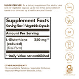 Solgar Reduced L-Glutathione 154g supplement side view