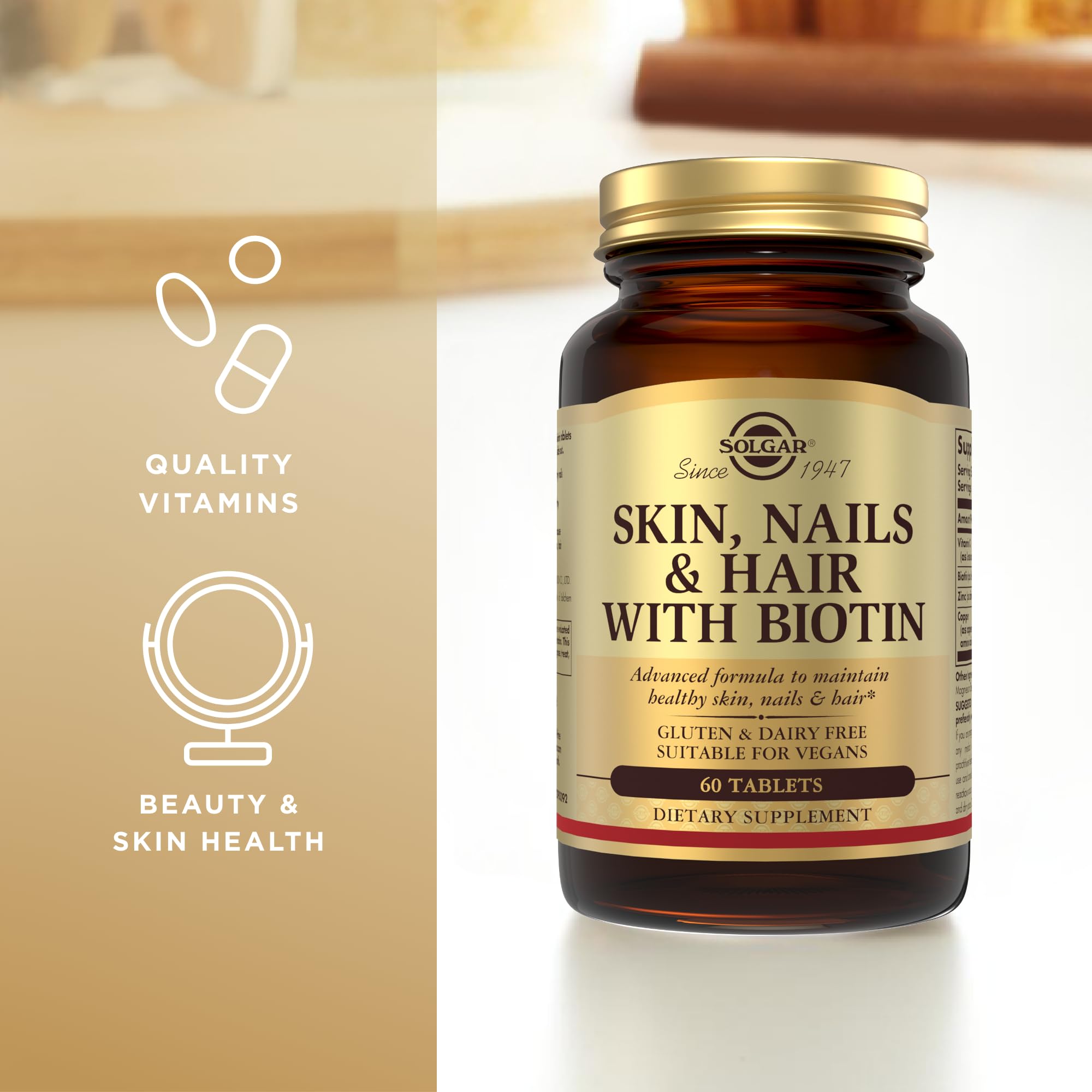 Solgar Skin, Nails & Hair + Biotin 142g ingredients list