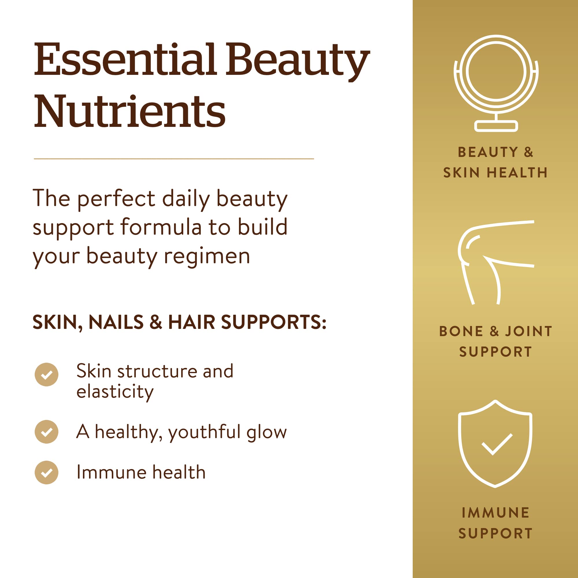 Solgar Skin, Nails & Hair packaging