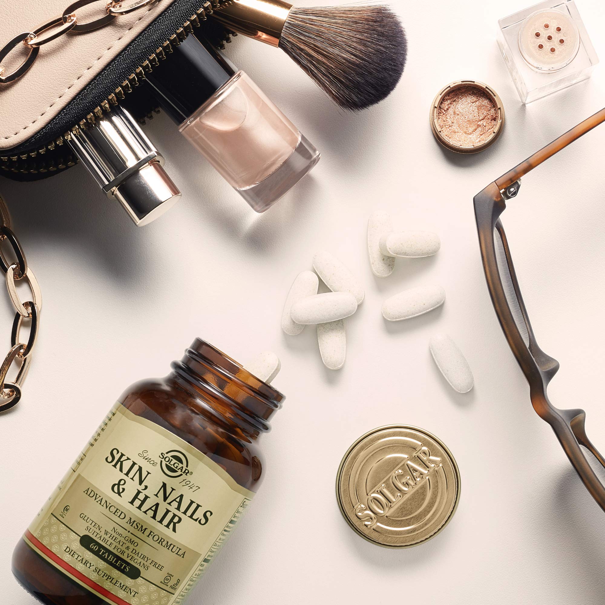 Solgar Skin, Nails & Hair tablets with ingredients